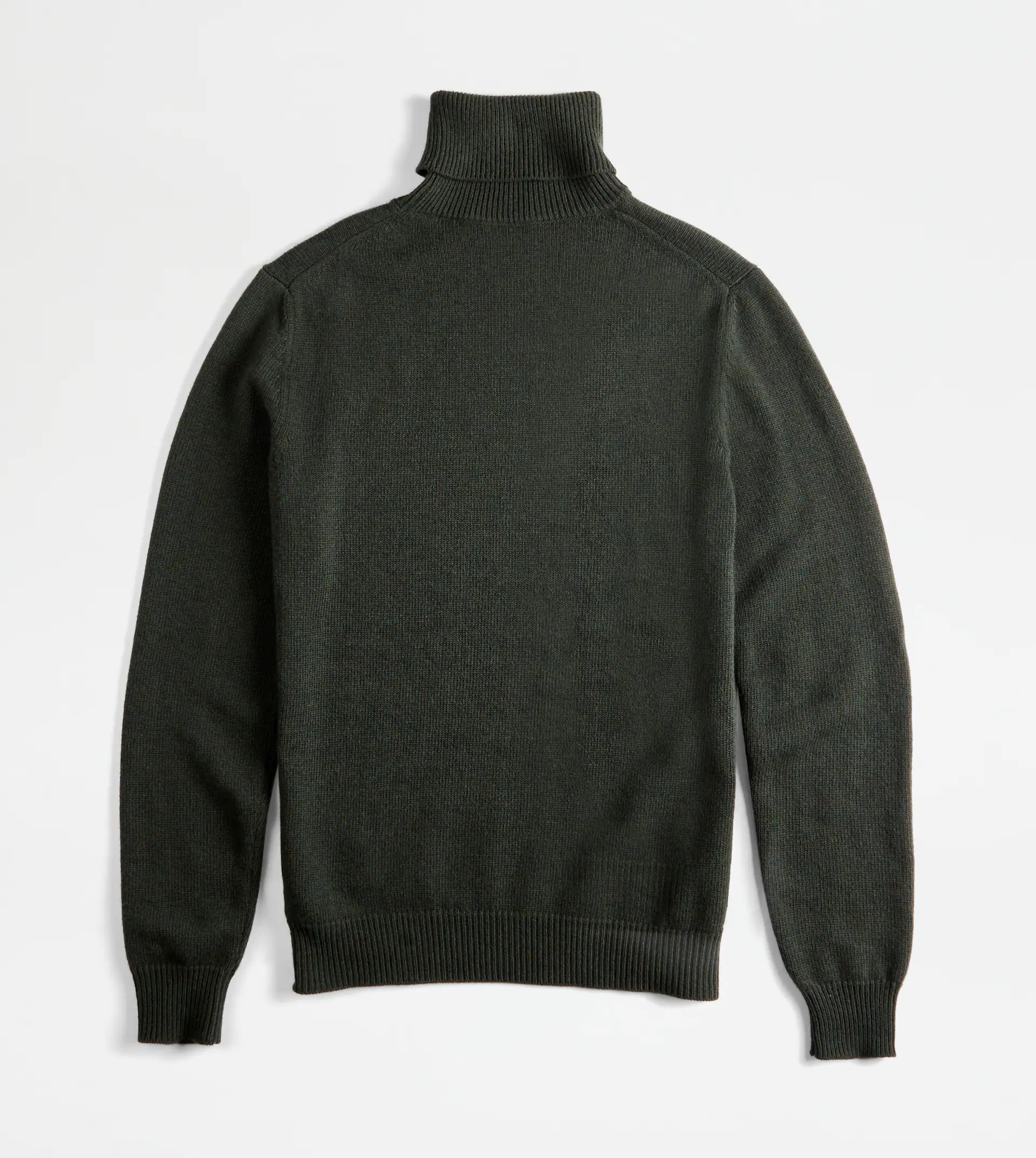 TOD'S CASHMERE BLEND TURTLENECK - GREEN - 8