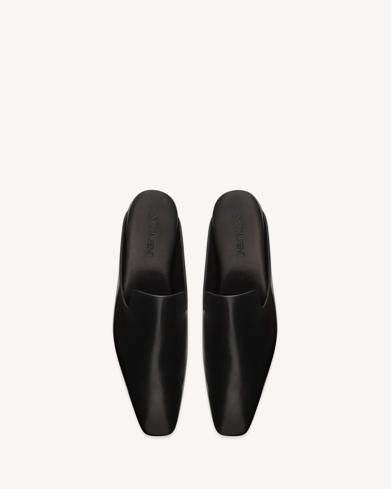 SAINT LAURENT MEURICE MULES IN SMOOTH LEATHER outlook