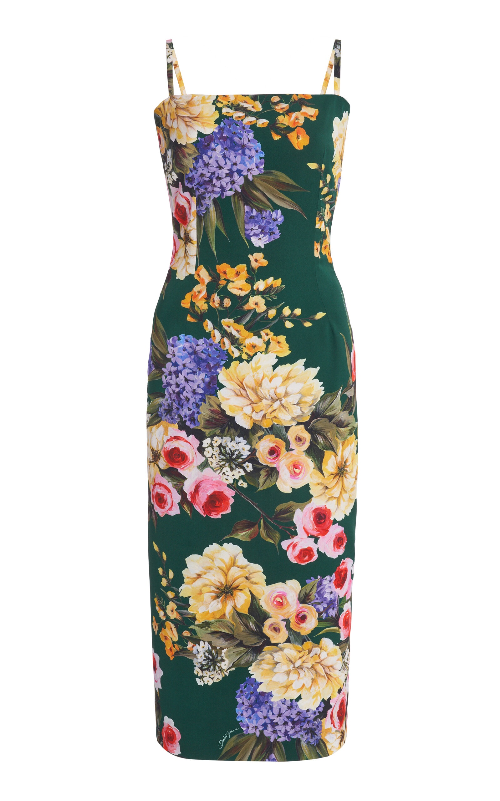 Floral Charmeuse Midi Dress multi - 1