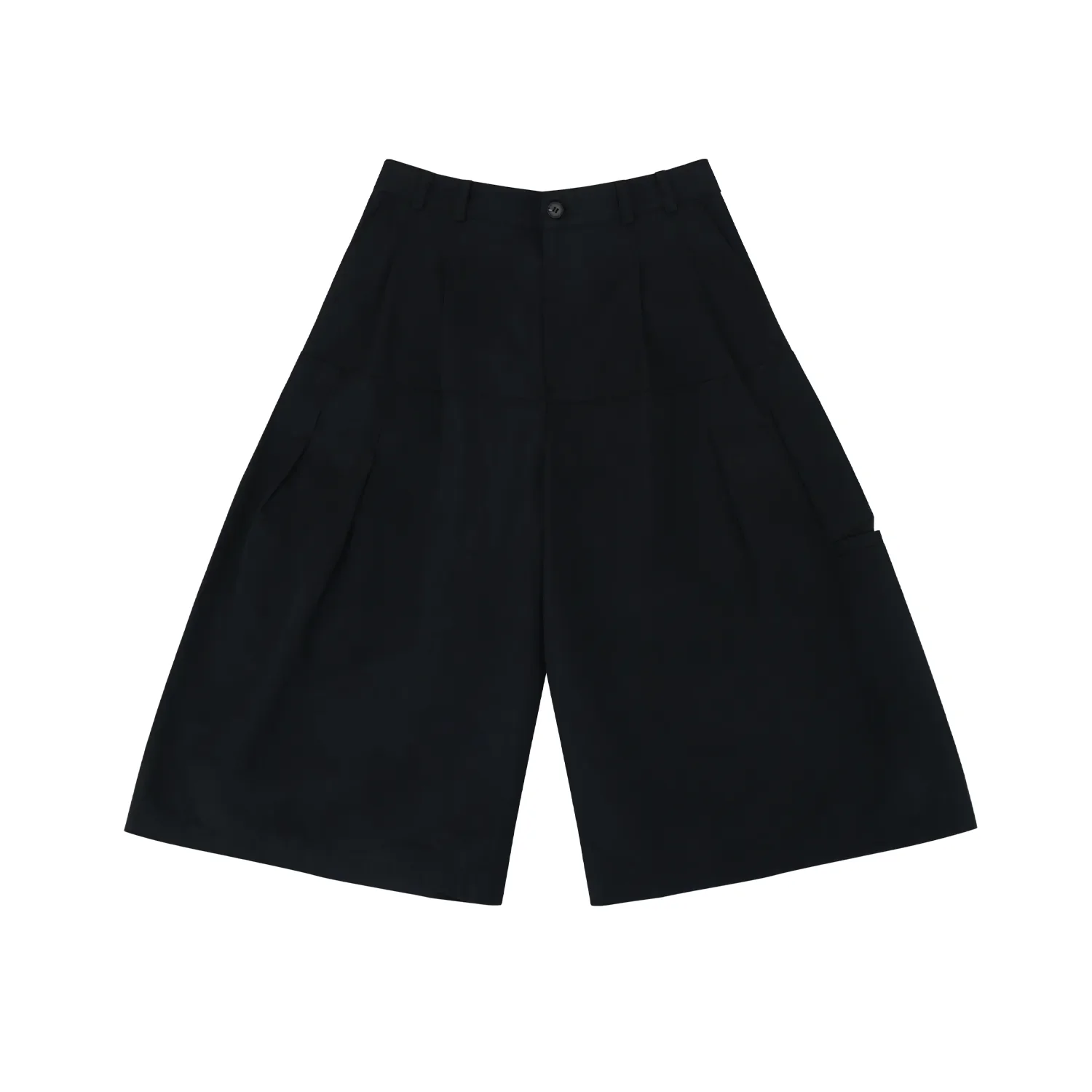 CLOAK SHORT BLACK COTTON - 1
