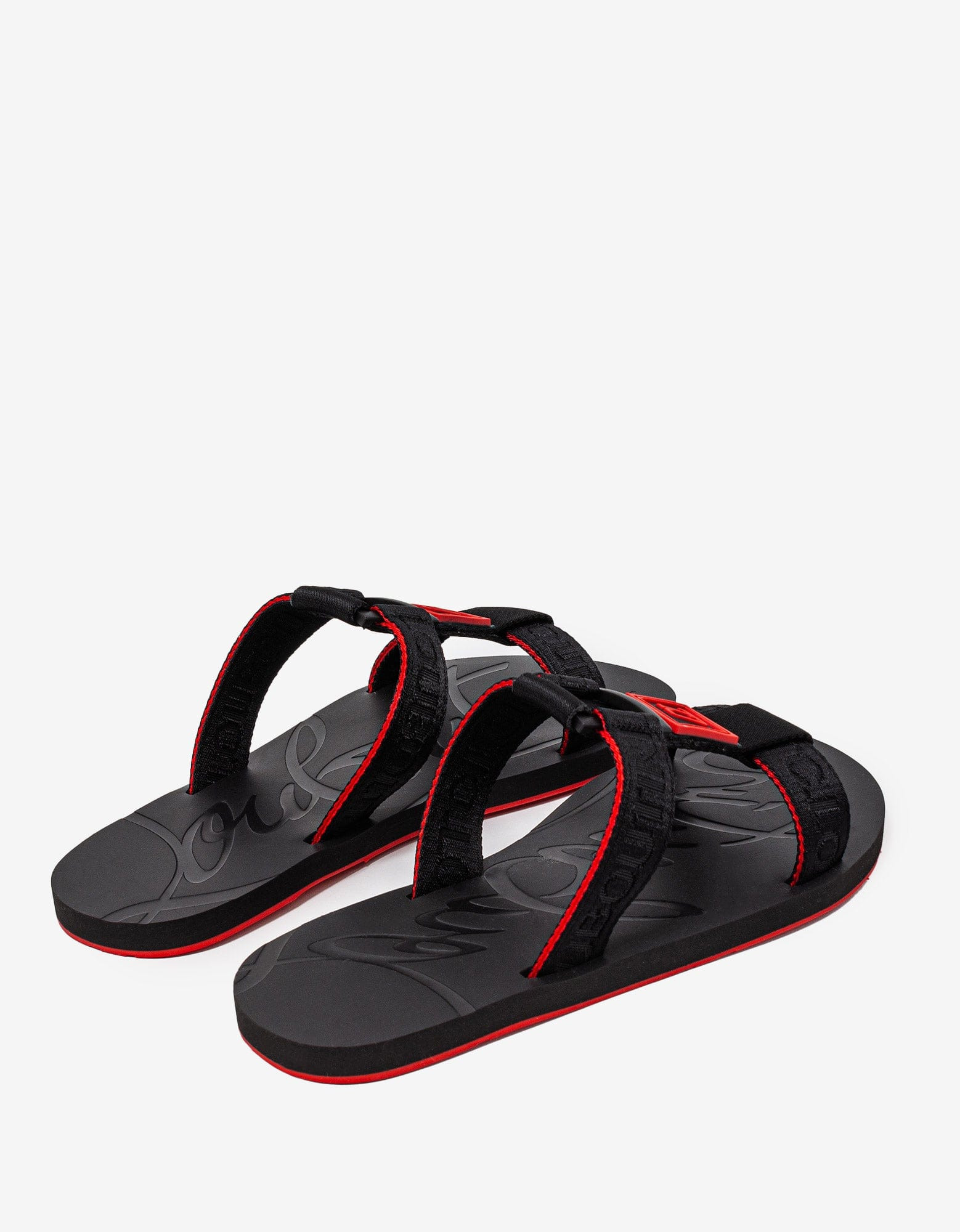 Christian Louboutin Black Surf Sandals - 7