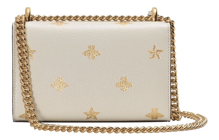 (WMNS) Gucci Padlock Bee Star Small-Sized Single-Shoulder Bag White 432182-DJ2LG-8711 - 3