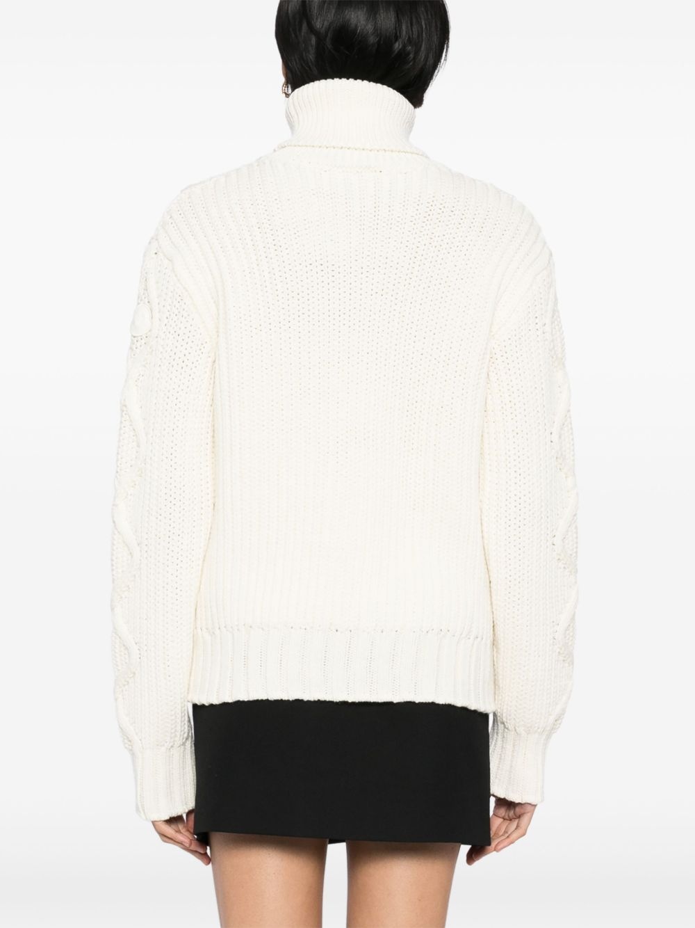 wool turtleneck jumper - 4