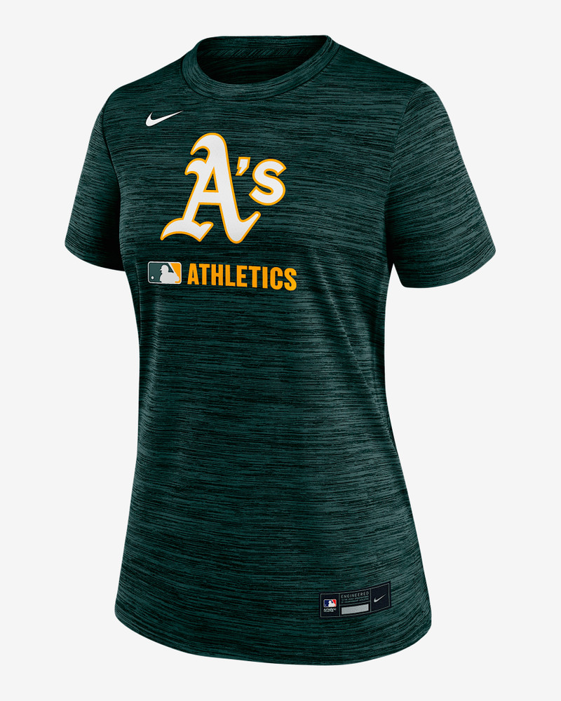 Athletics Authentic Collection Velocity Women's Nike Dri-FIT MLB T-Shirt 1