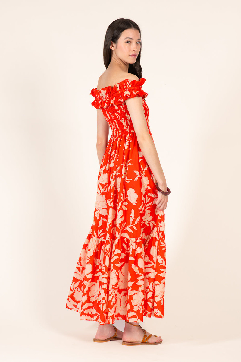 Long Dress Suzanne - Coral Palm Beach 6