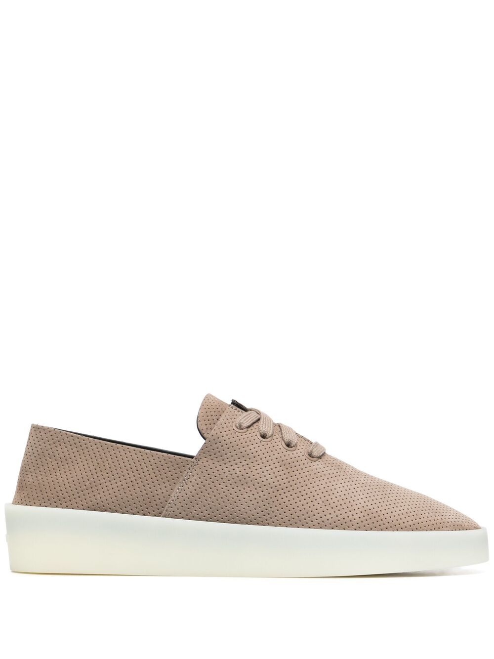 perforated low-top sneakers - 1