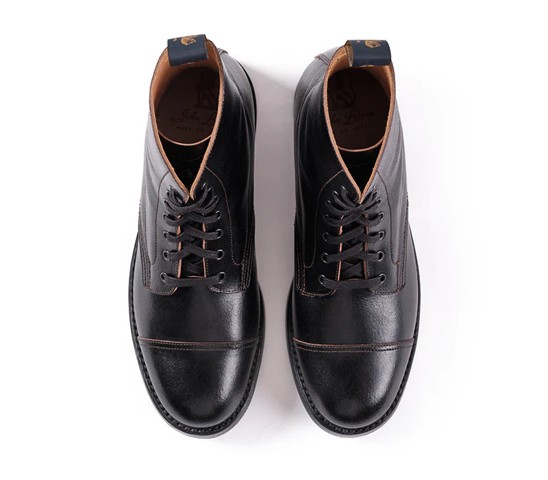 PRE-SALE LK-048 Montgomery Boots Horween SHF Horsehide Black - 6