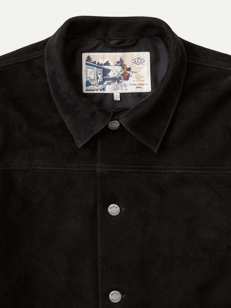 Dante Nubuck Lined Jacket Black 4