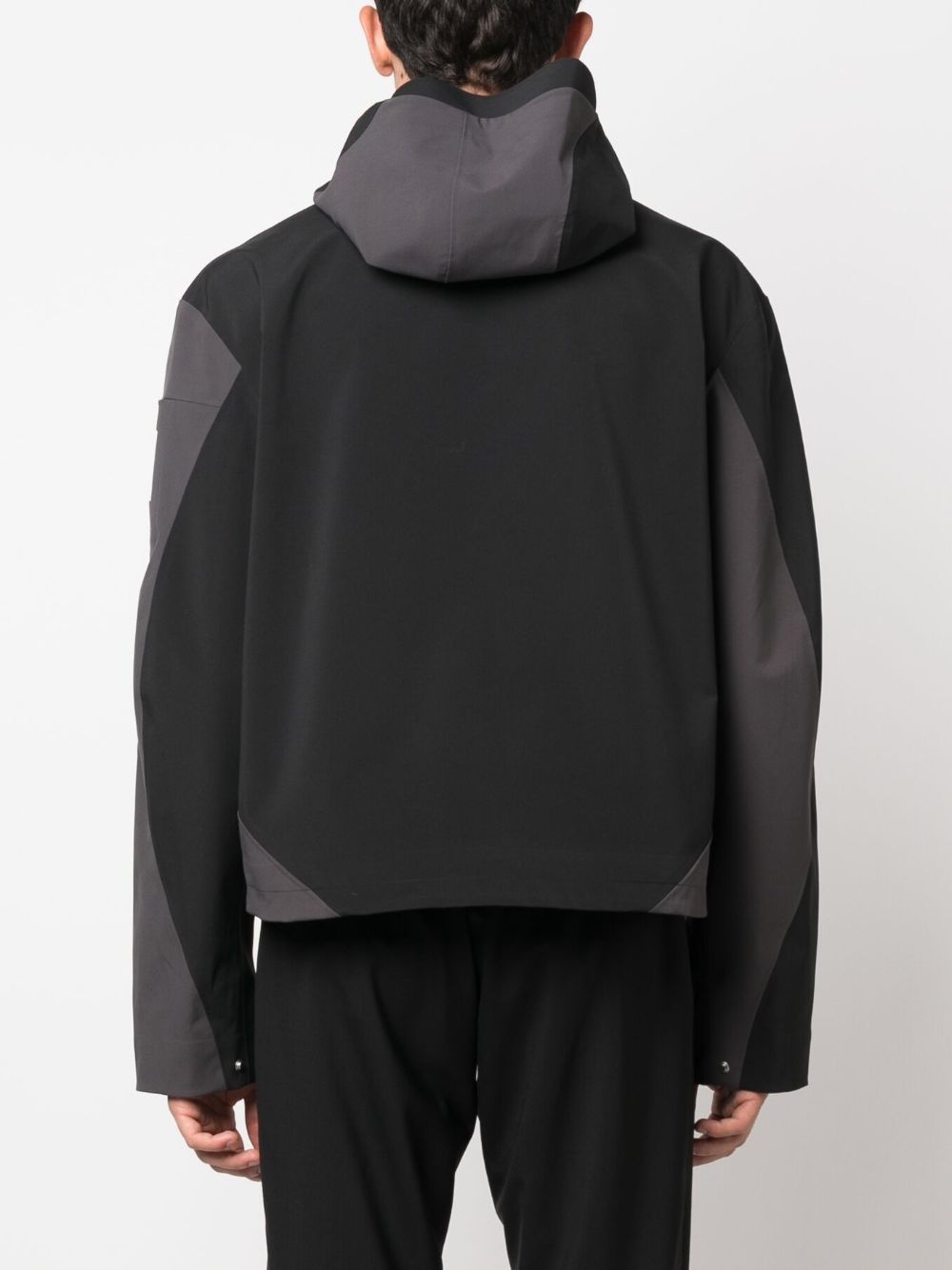 Trident panelled hooded jacket - 4