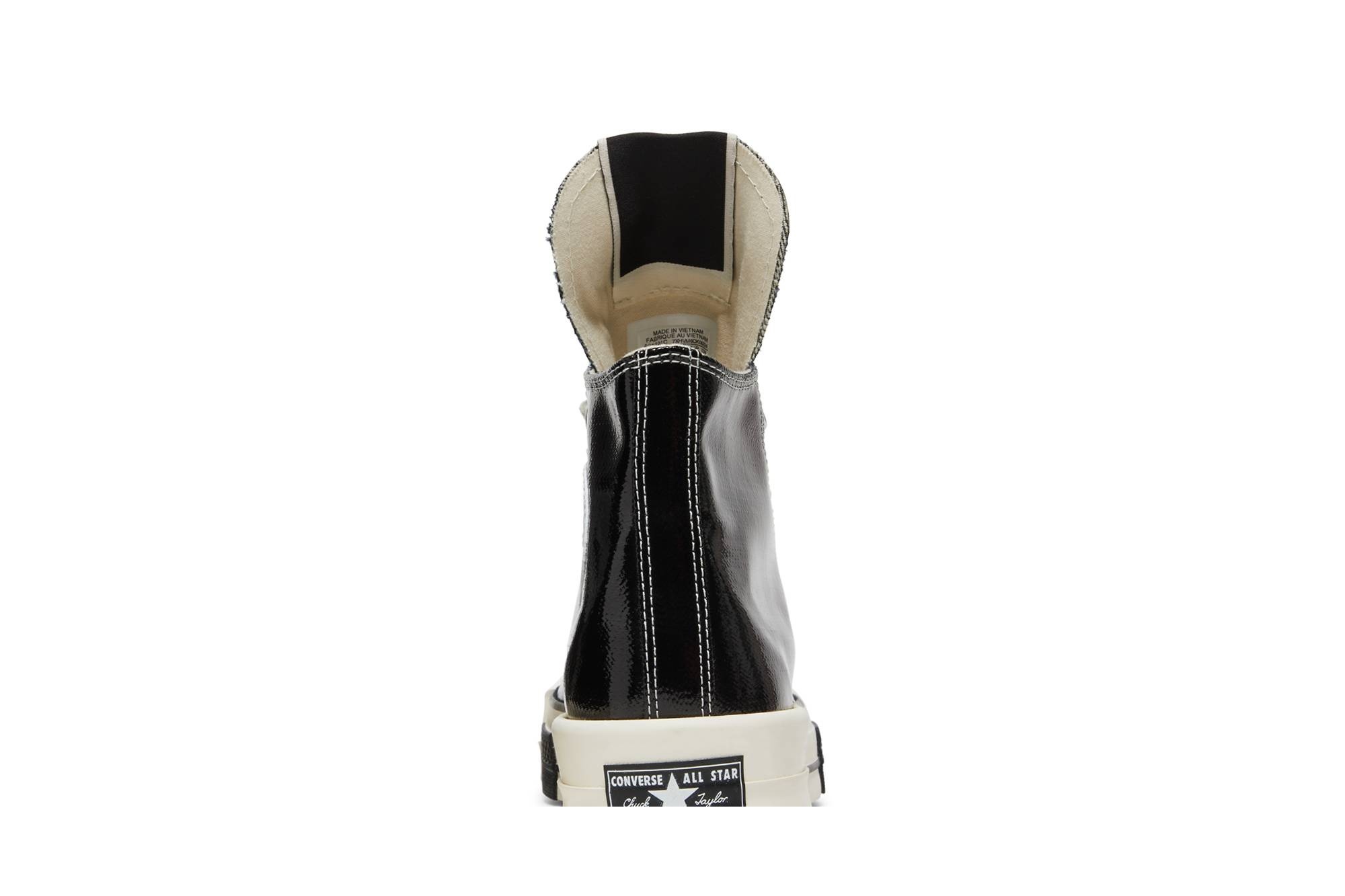 Rick Owens x TURBODRK Chuck 70 High 'Black Lacquer' - 7