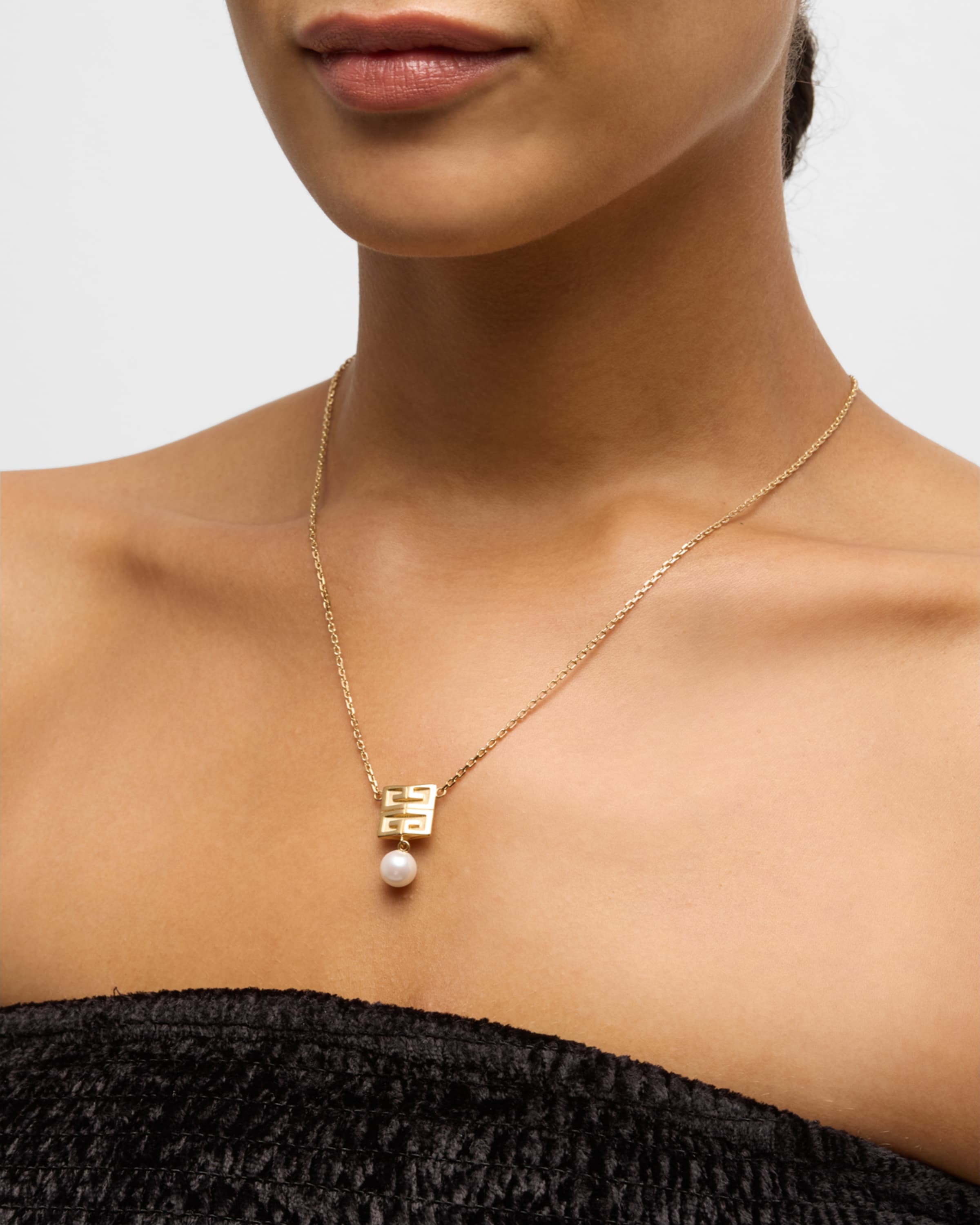 4G Golden Pearly Drop Necklace - 2