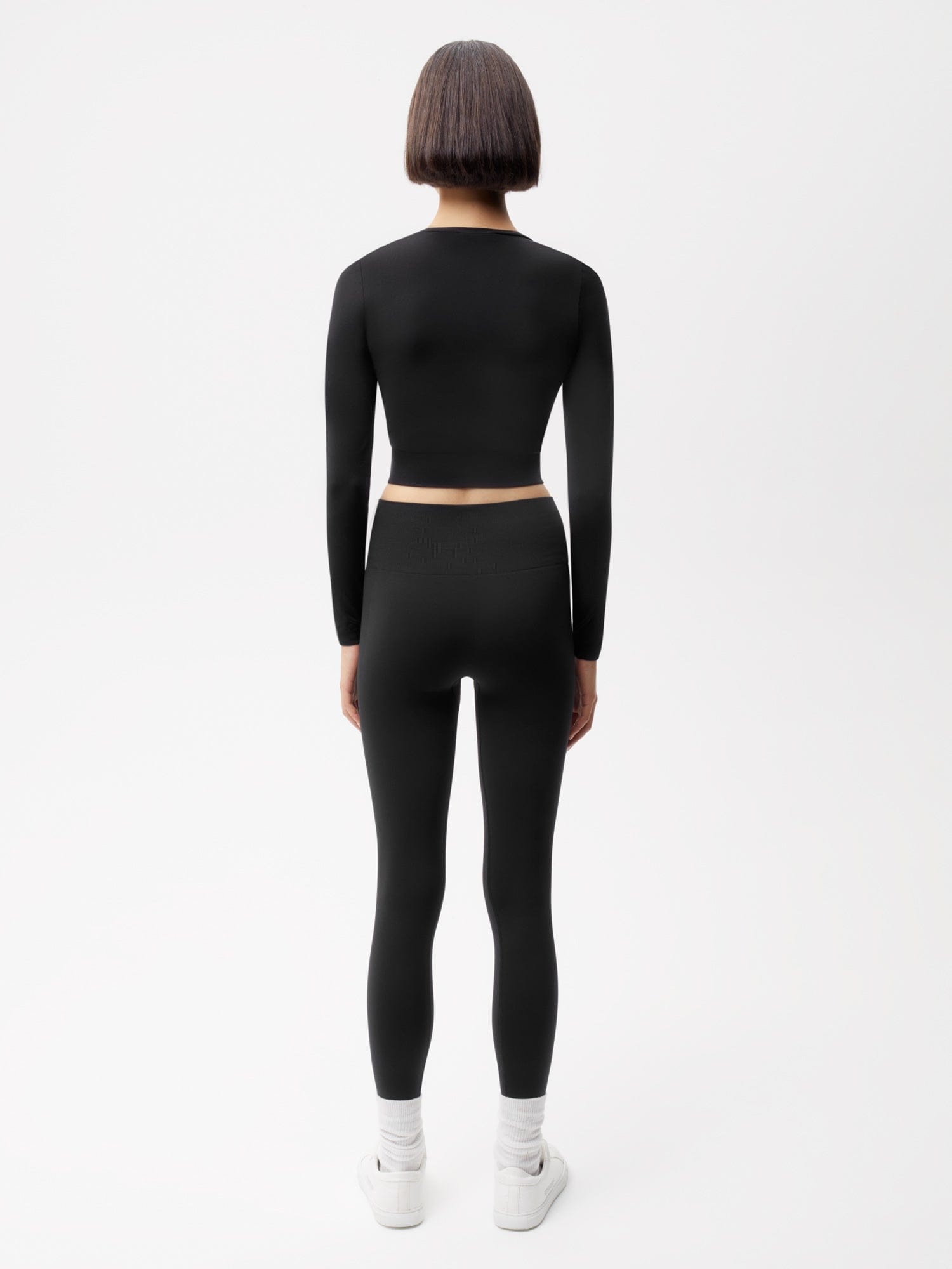 Women's Plant-Stretch Compressive Leggings - Black - 3
