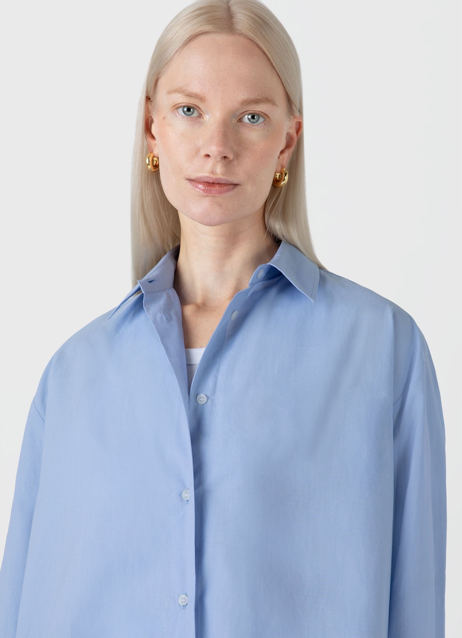 Oversized Cotton Poplin Shirt - 4
