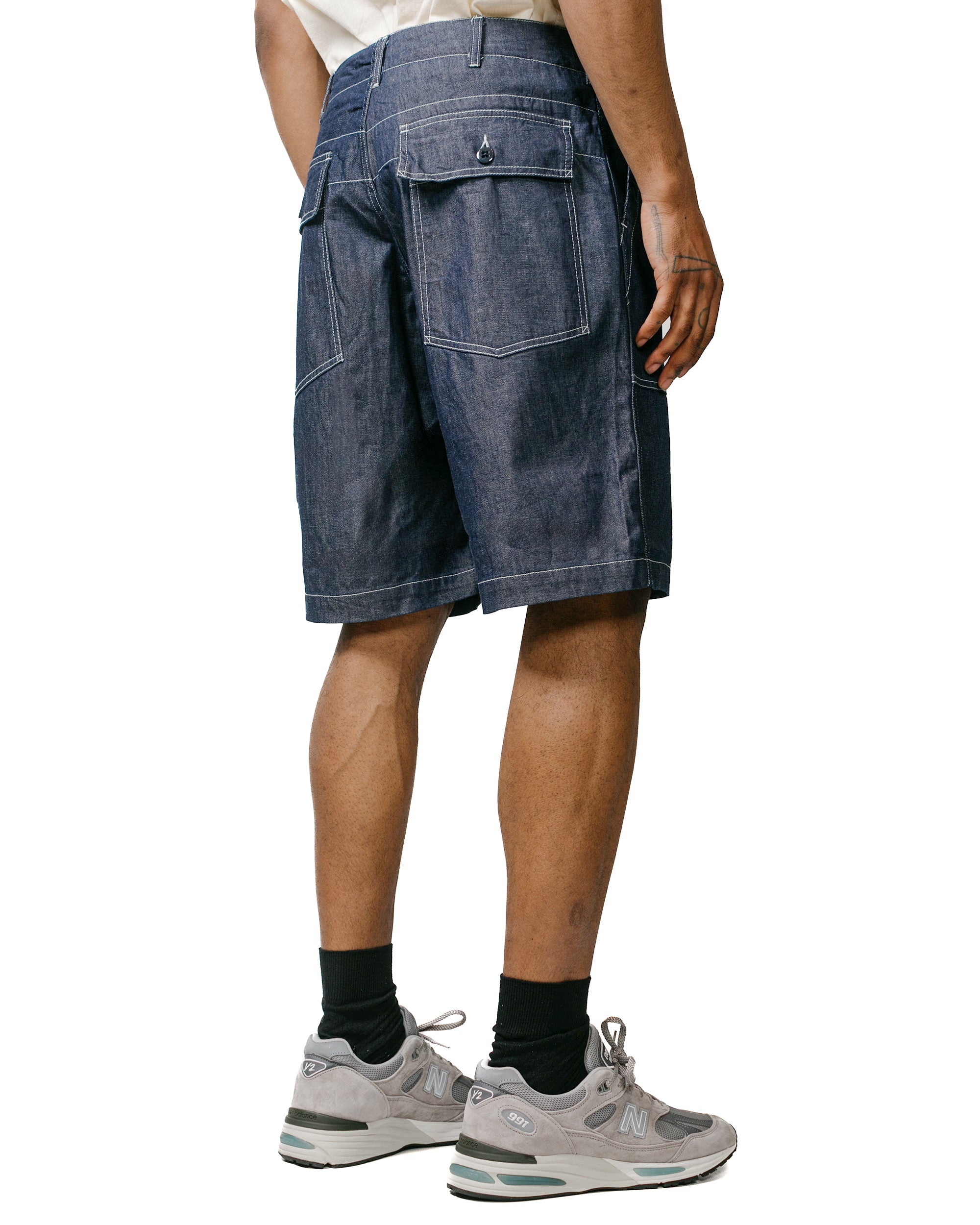 Fatigue Short Indigo 8oz Cone Denim - 3