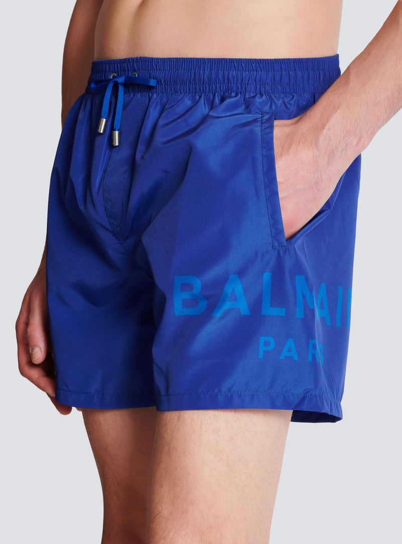 Printed Balmain Paris swim shorts 6
