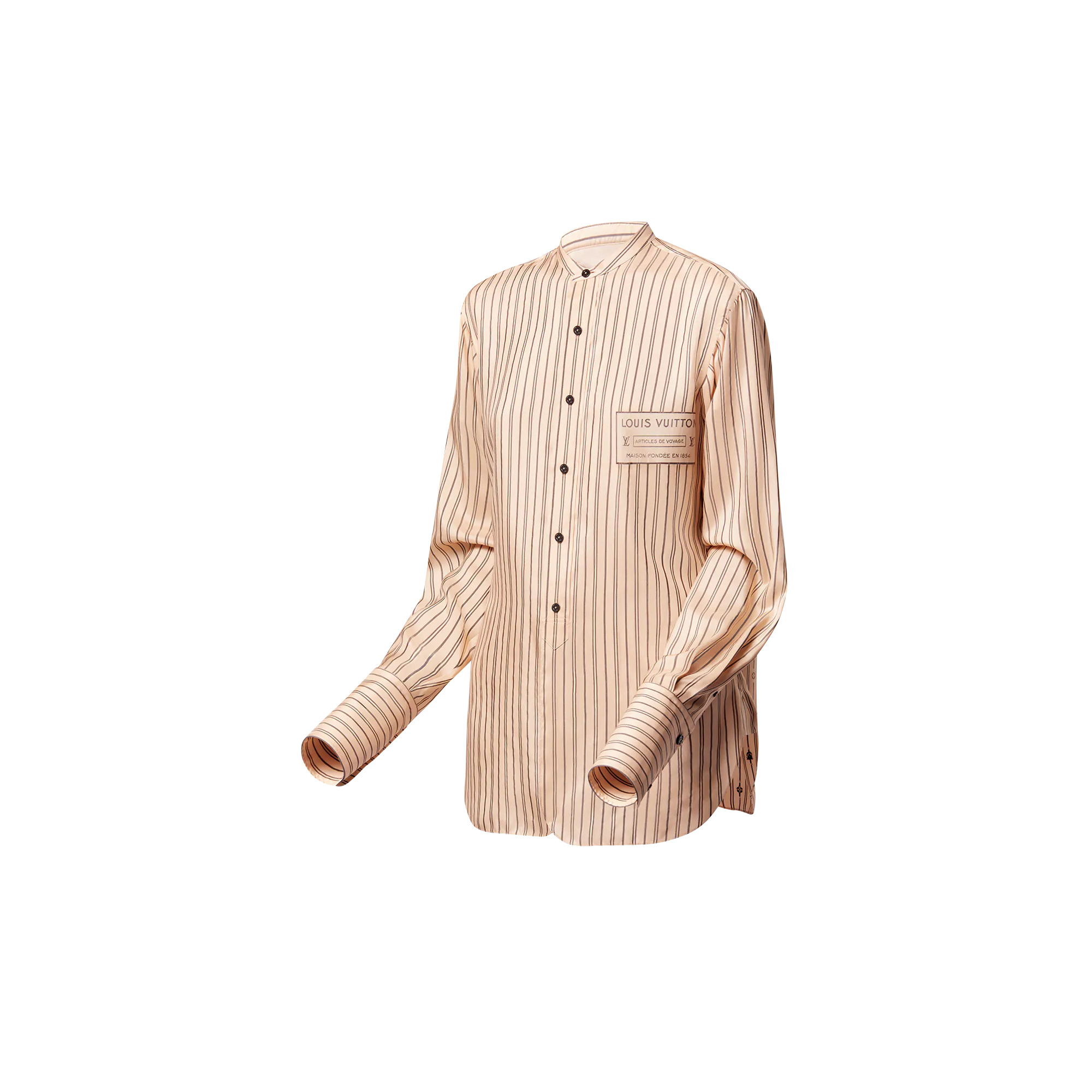 Collarless Neverfull Stripes Shirt - 2