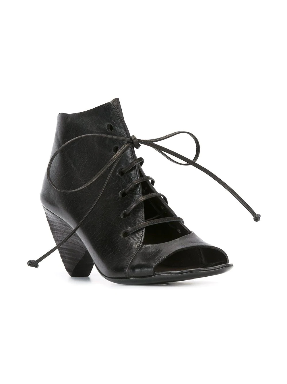 structured lace-up ankle boots - 2