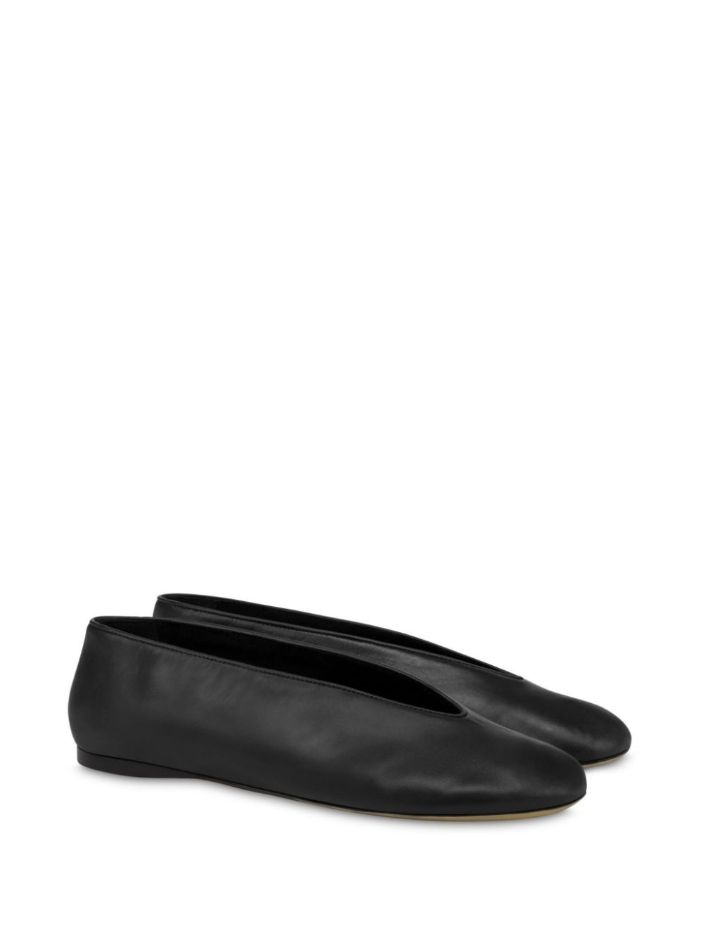 leather ballerina shoes - 2