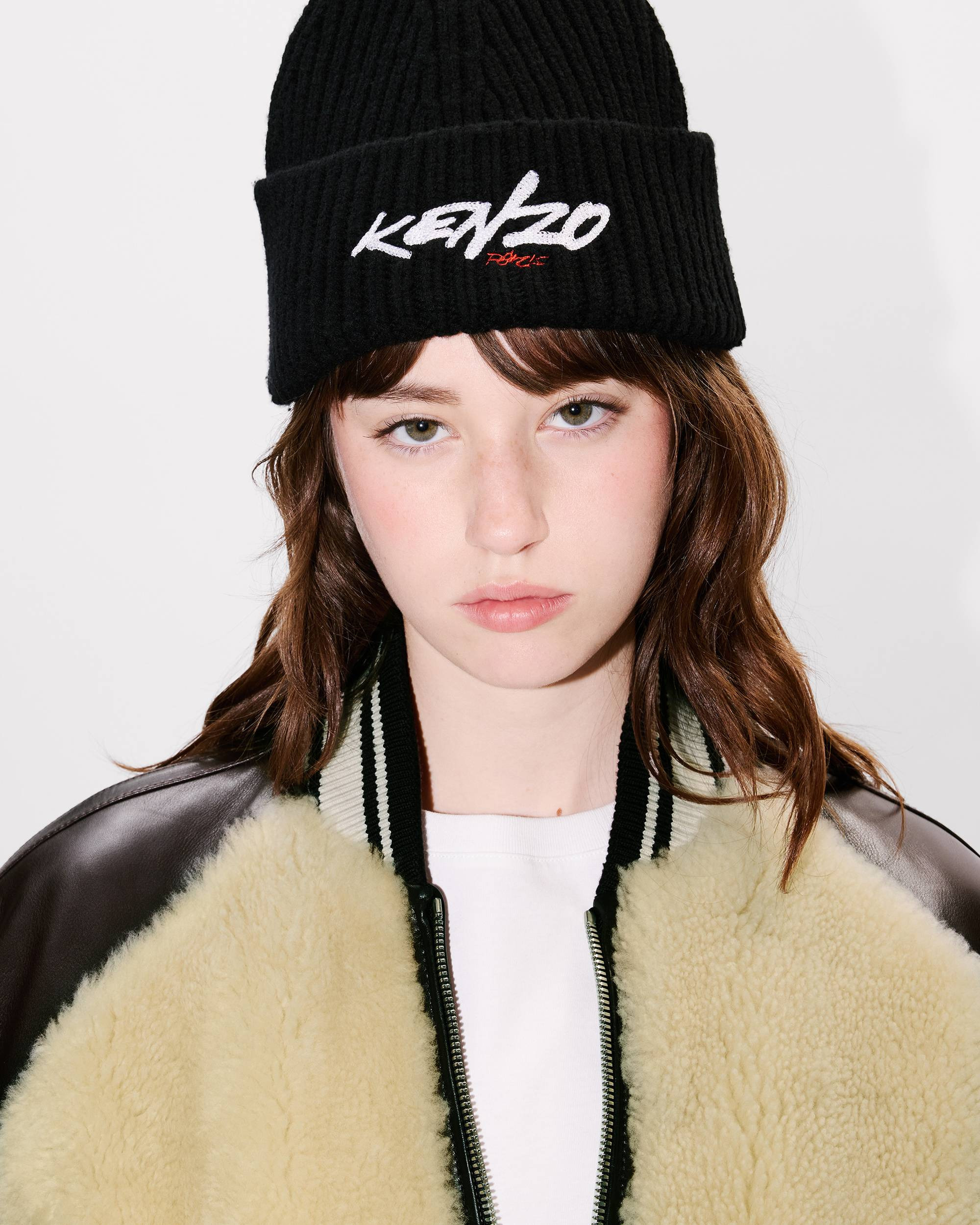 'Kenzo x Futura 2000' genderless shearling varsity - 6