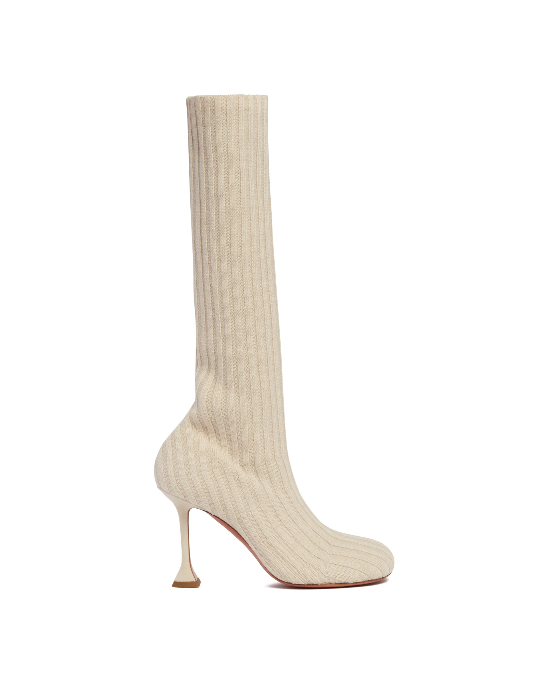 Beige Veneda Fabric Boots - 1