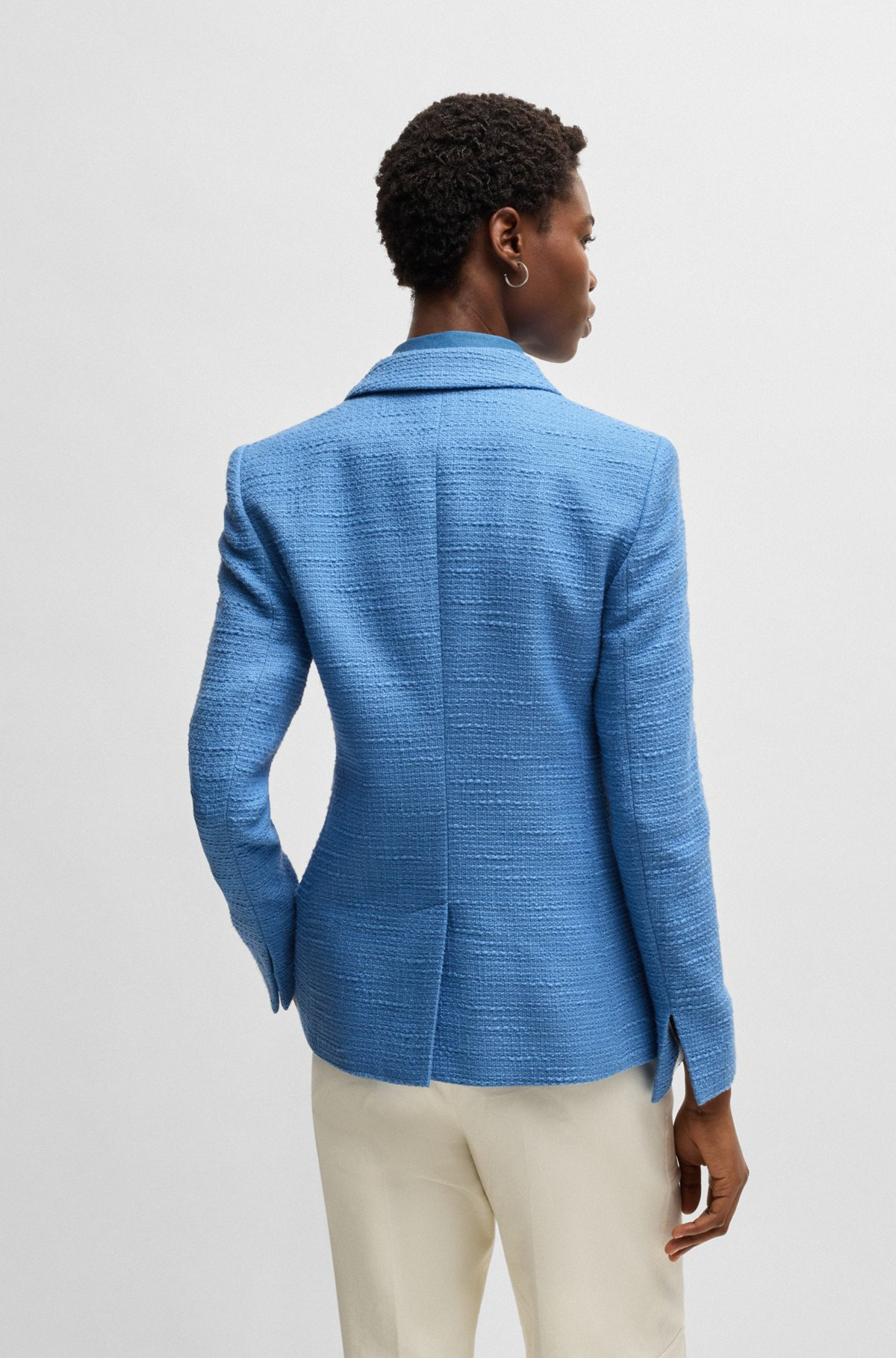 SLIM-FIT BLAZER IN TWEED - 4