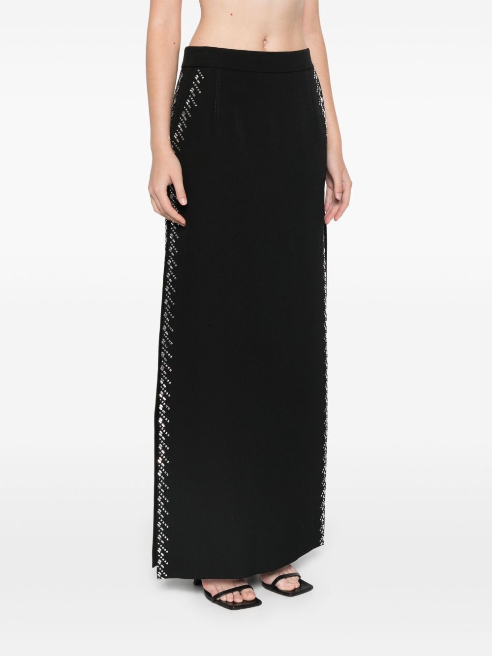 rhinestone-embellished maxi skirt - 3