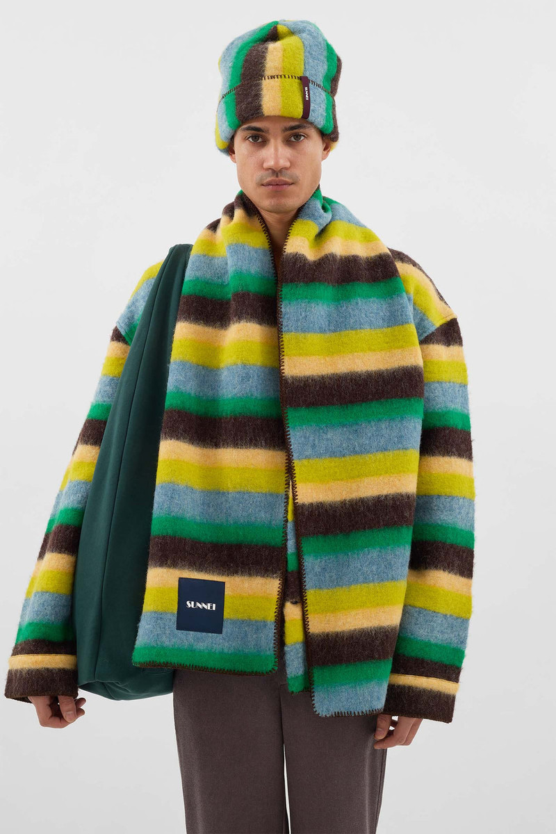 SUNNEI OVER SHIRT / multicolor stripes outlook