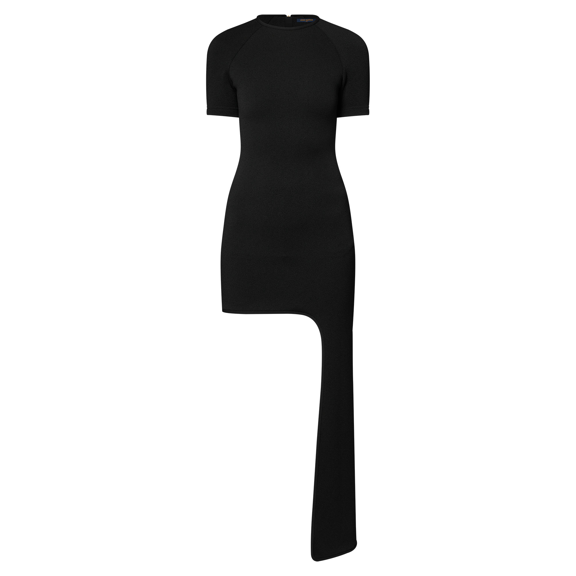Asymmetrical Hem T-Shirt Dress - 1