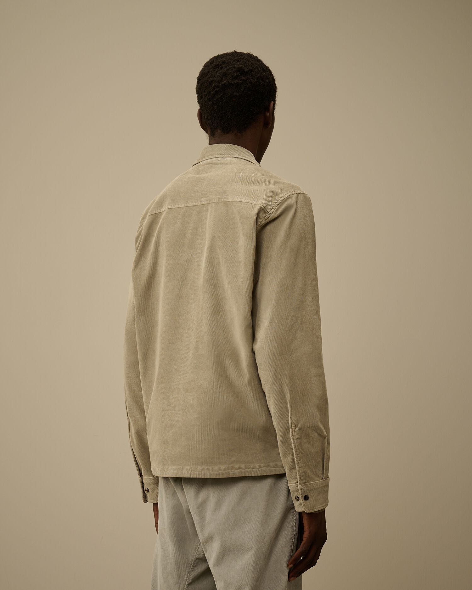 Corduroy Lens Zipped Overshirt - 4