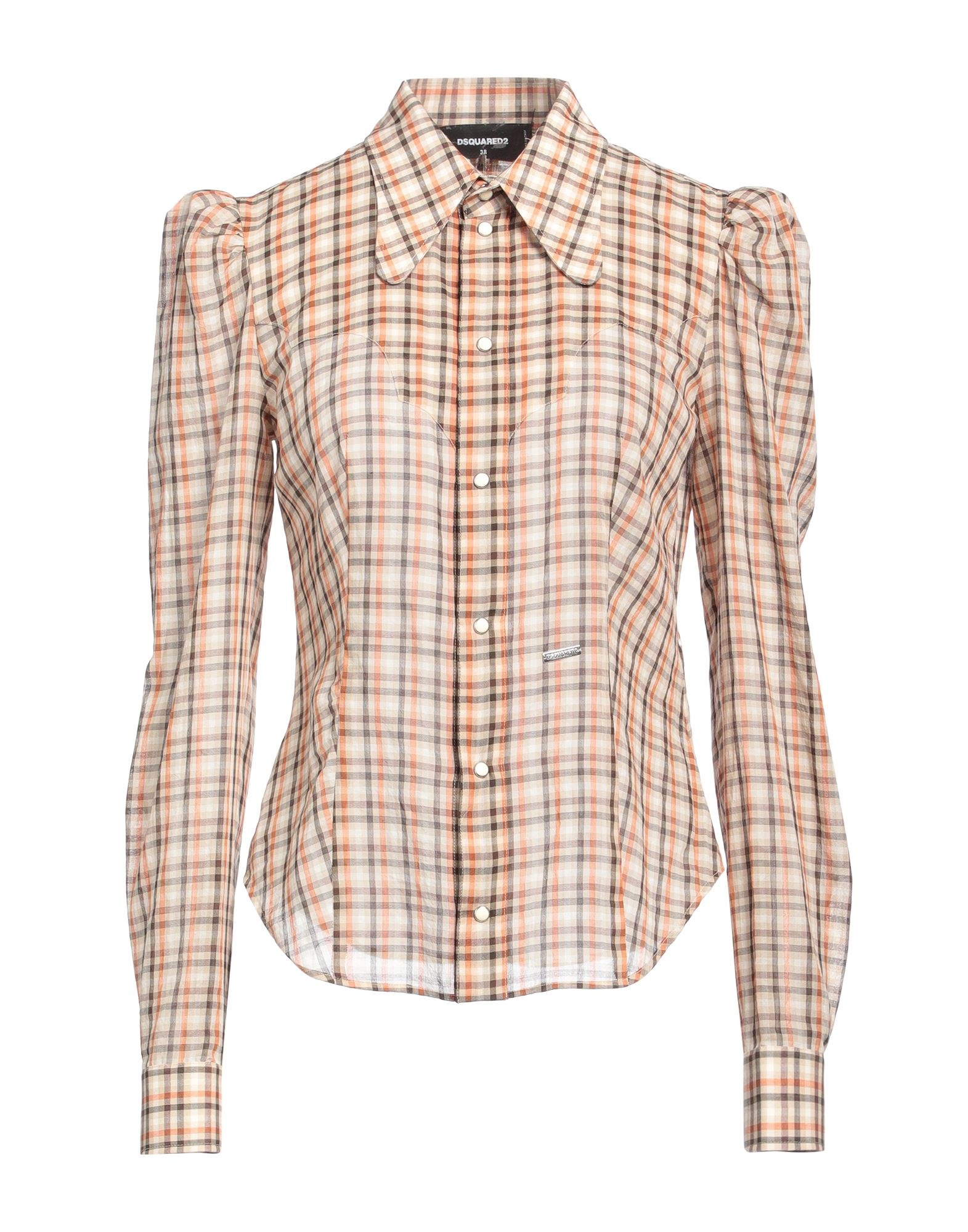 Beige Women's Checked Shirt - 1