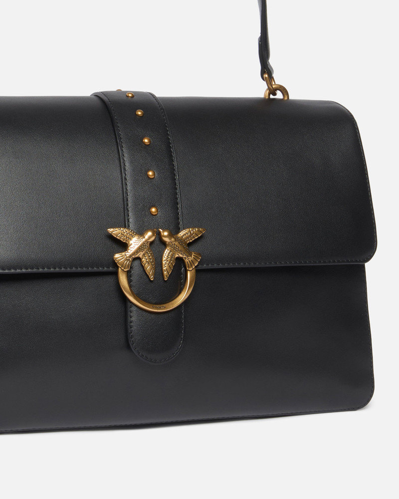 LEATHER MAXI LOVE BAG SLOUCHY SHOULDER BAG 3