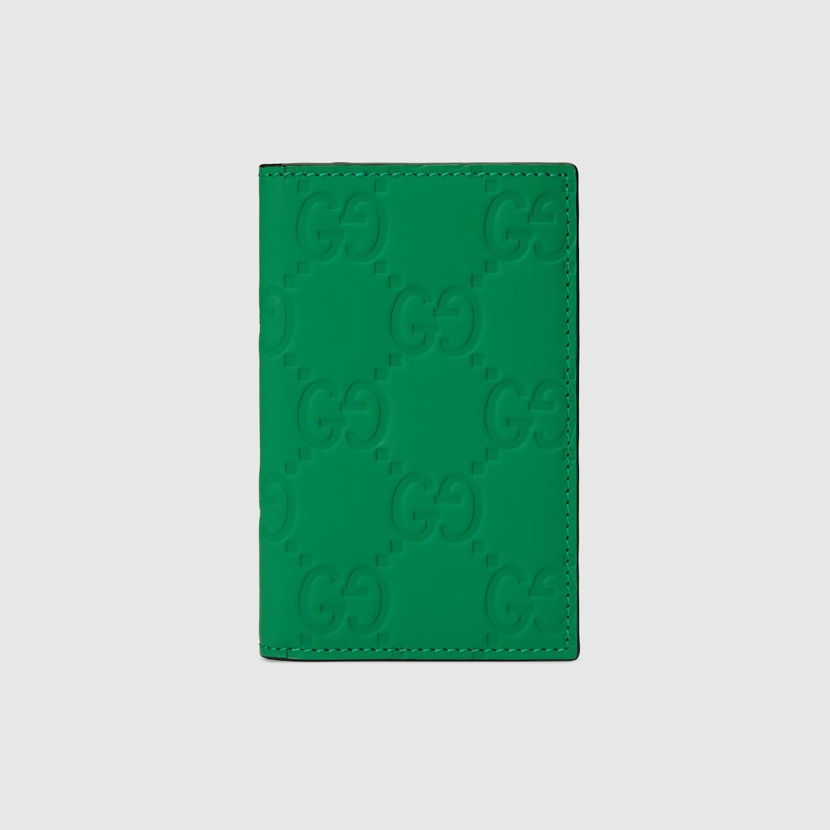 GG rubber-effect long card case - 1