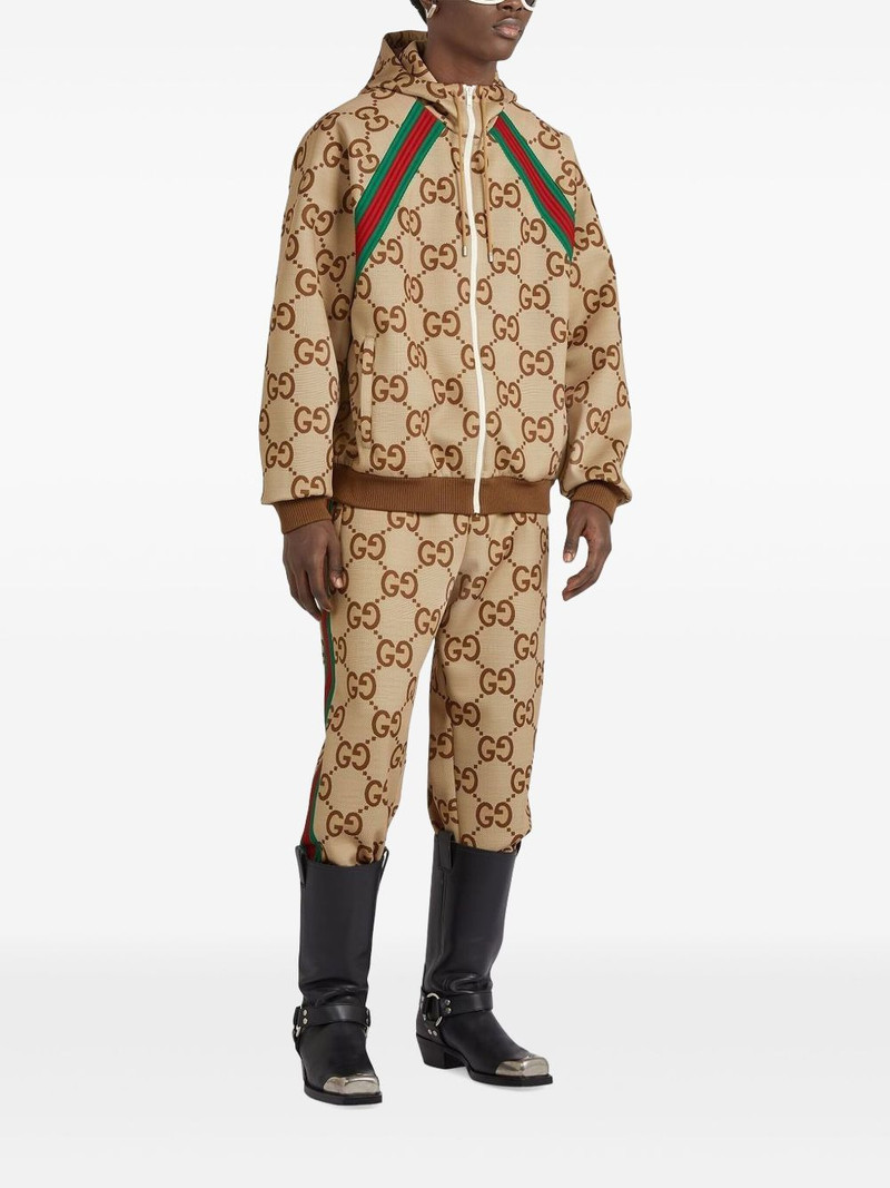 GUCCI GG-monogram zip hooded jacket outlook