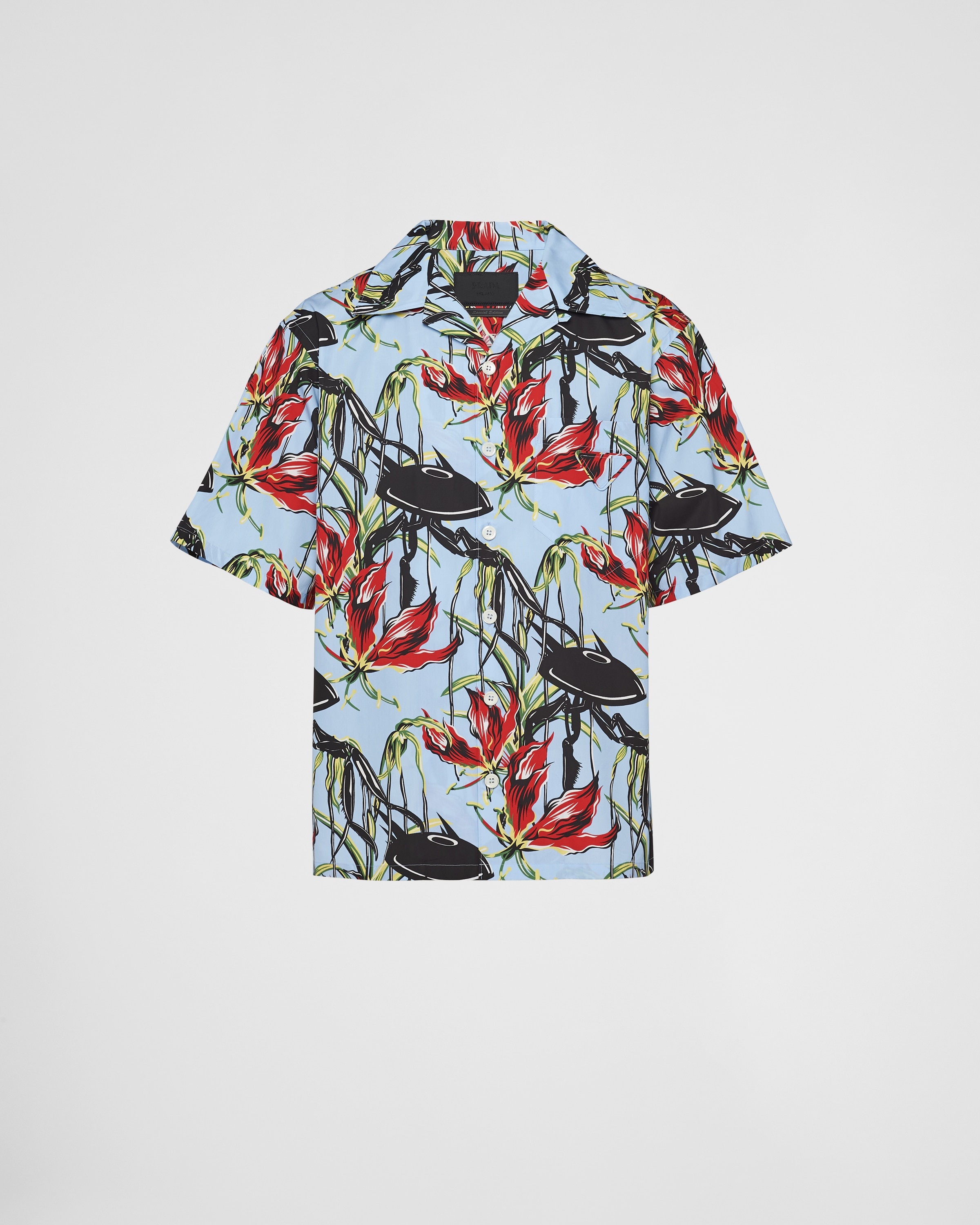 Short-sleeved cotton shirt - 1