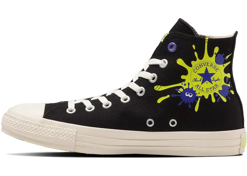 Converse Converse Chuck Taylor All Star Zip Hi Splatoon 3 Black outlook