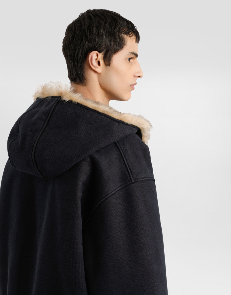 Reversible hooded sweatshirt 5