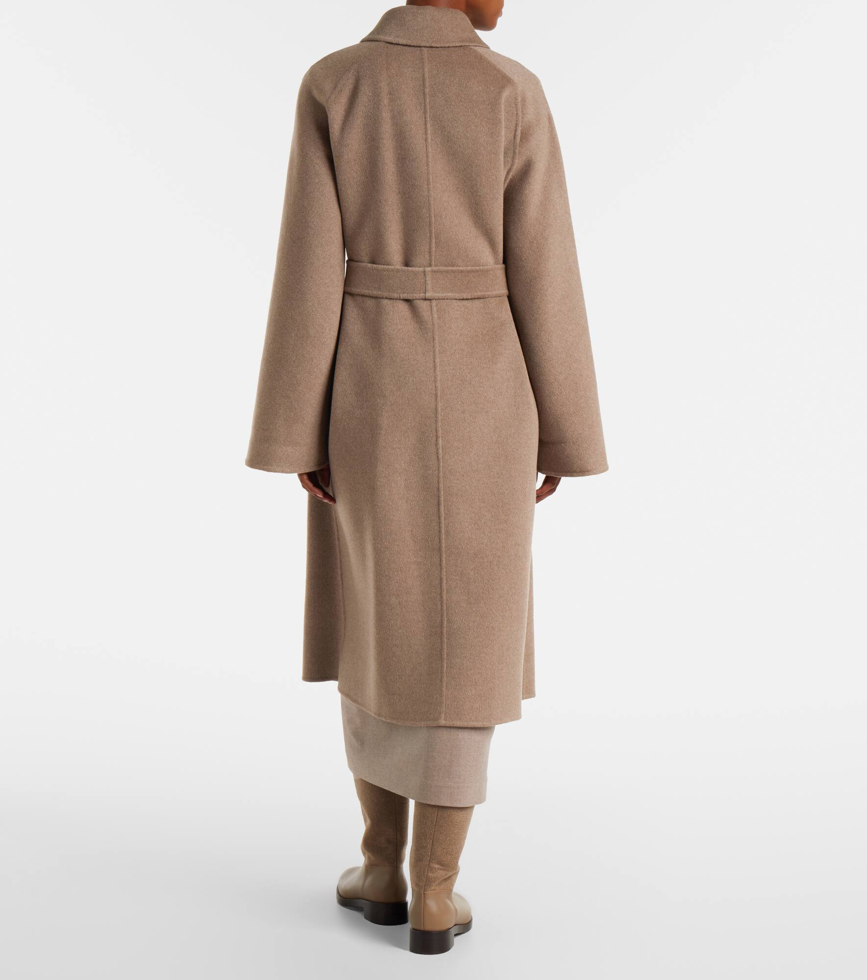 Centro belted cashmere coat - 3