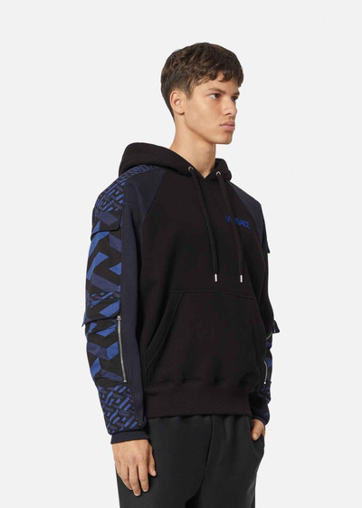 VERSACE La Greca Accent Hoodie outlook