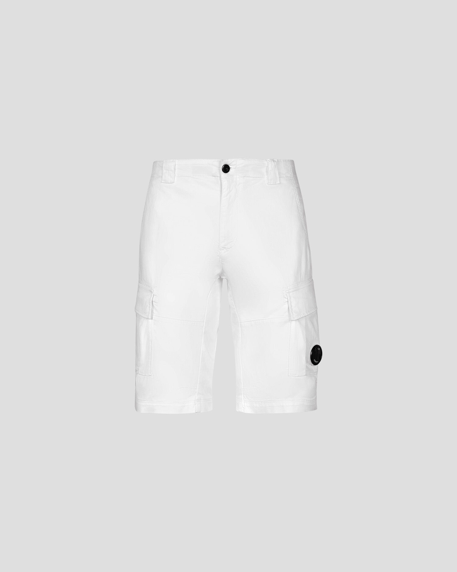 Stretch Sateen Cargo Shorts - 1