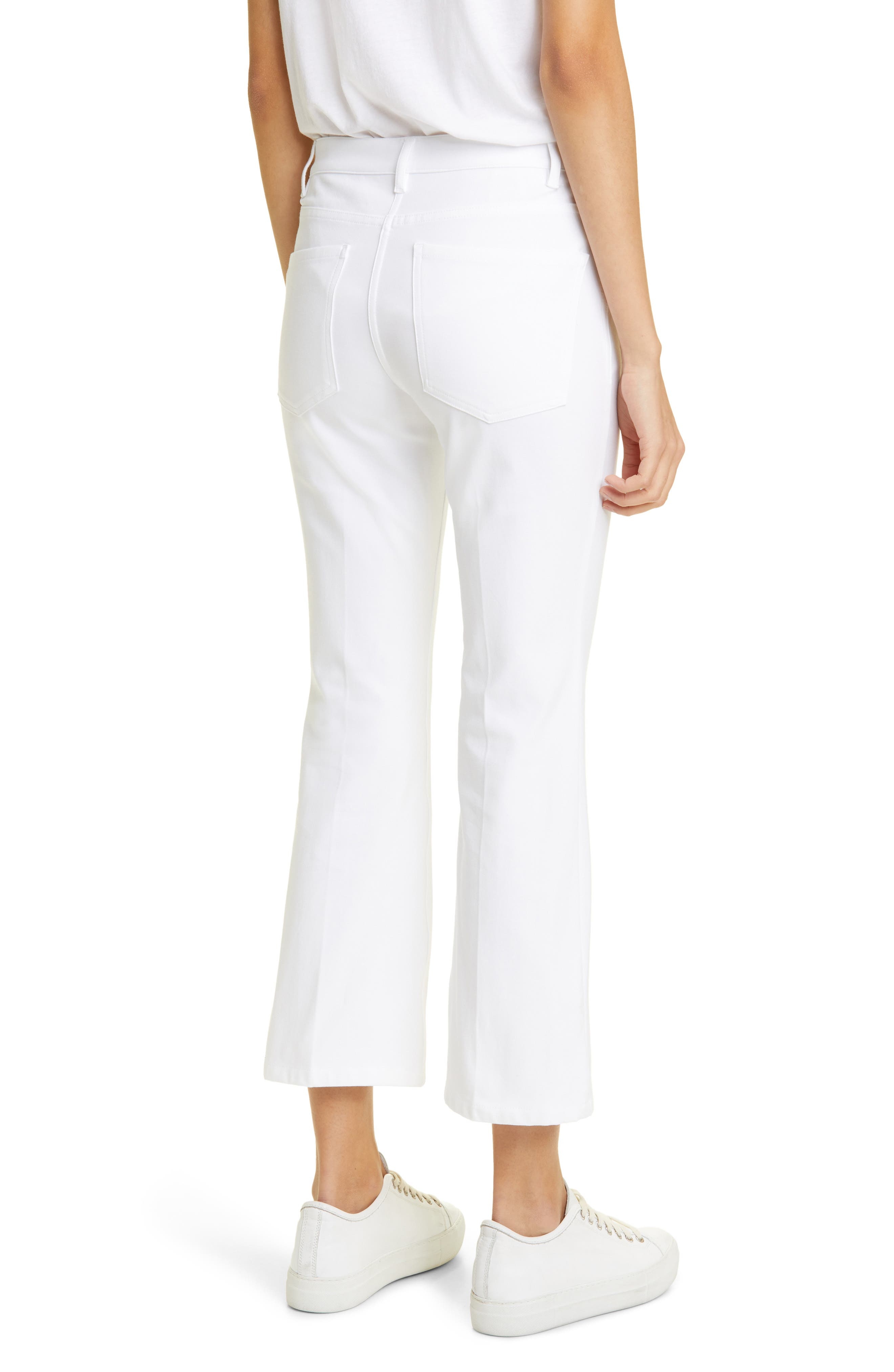 Theory Kick Flare Pants in White at Nordstrom - 2