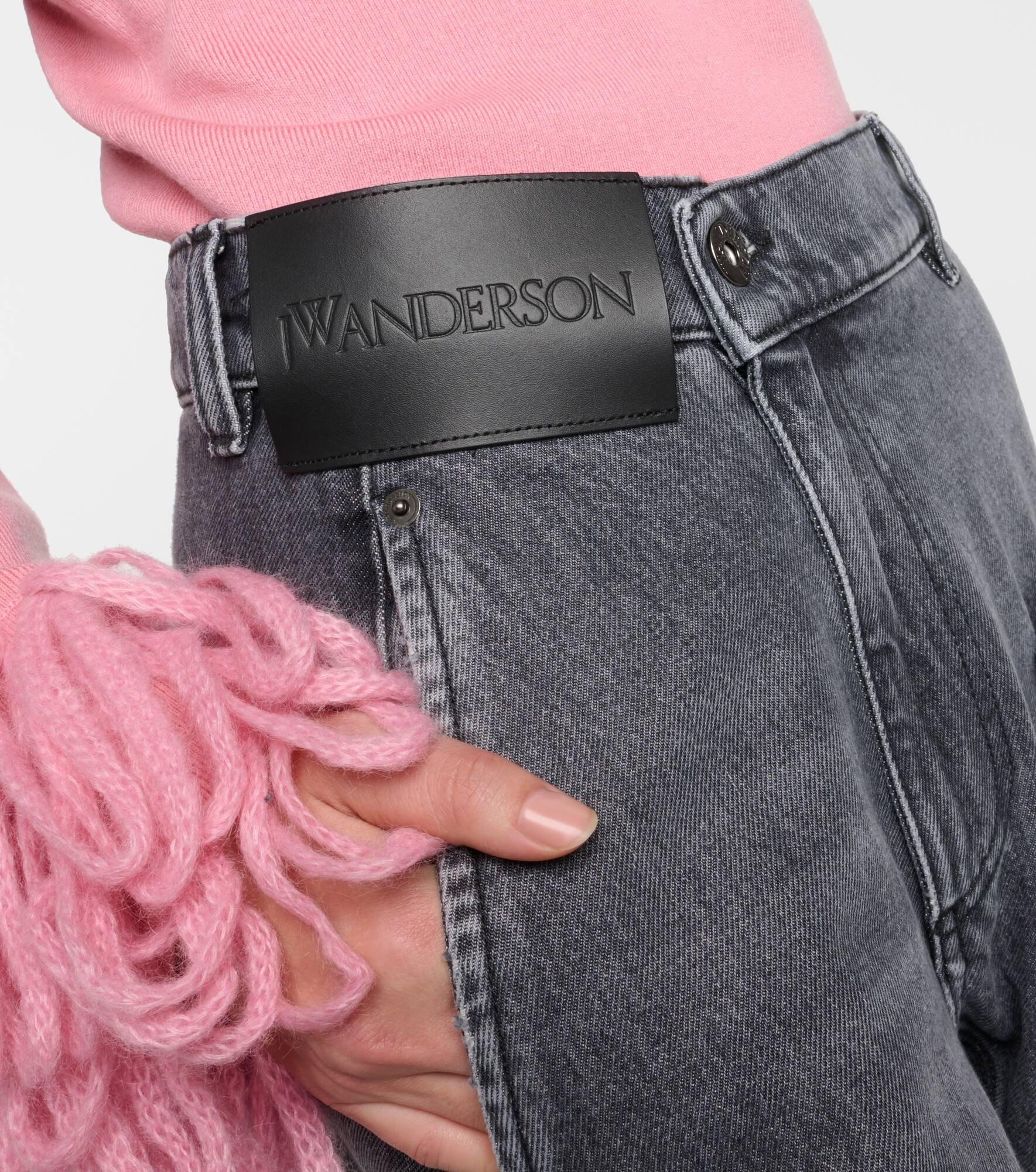 Twisted high-rise straight jeans - 5