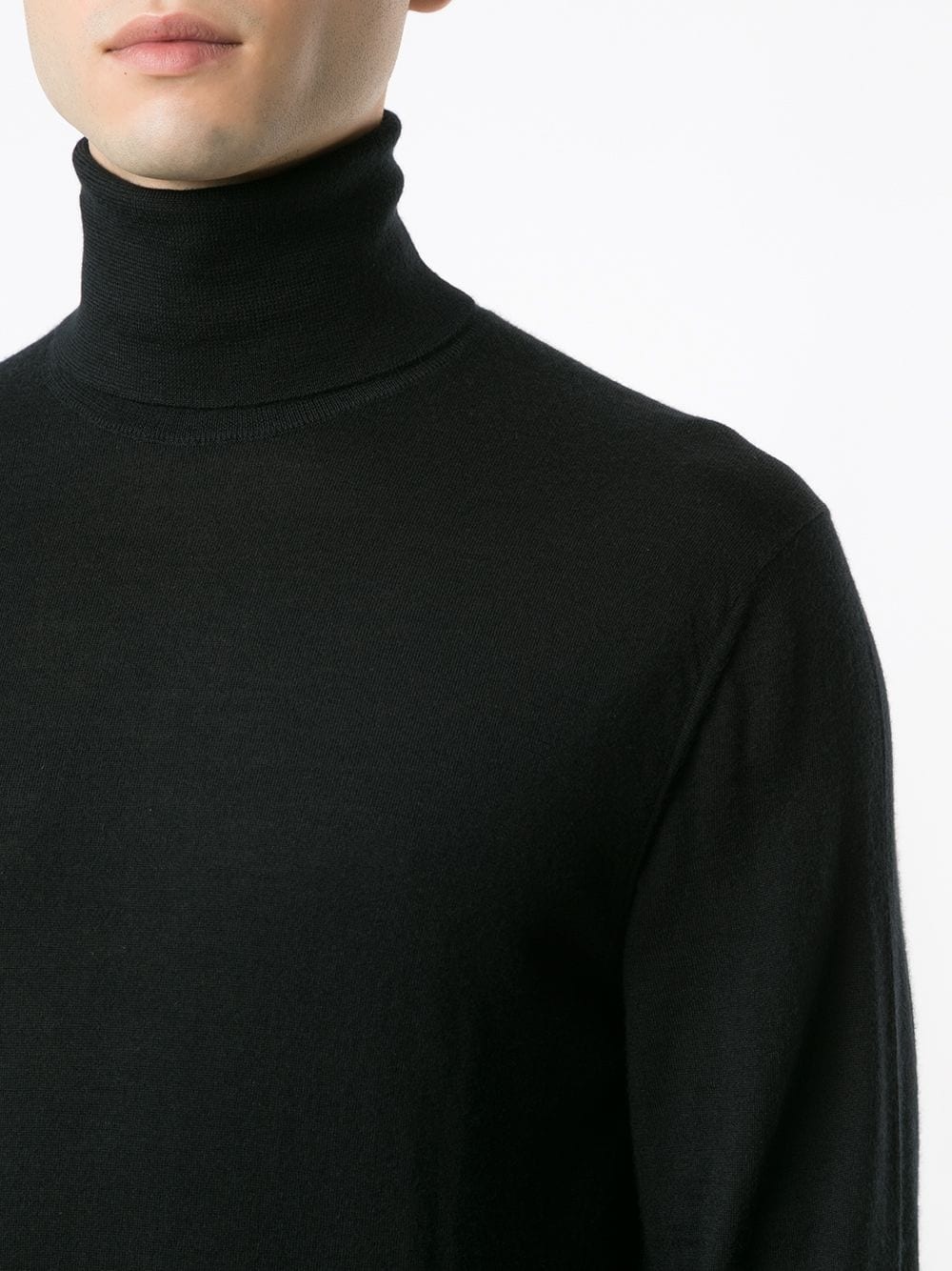cashmere roll neck jumper - 5