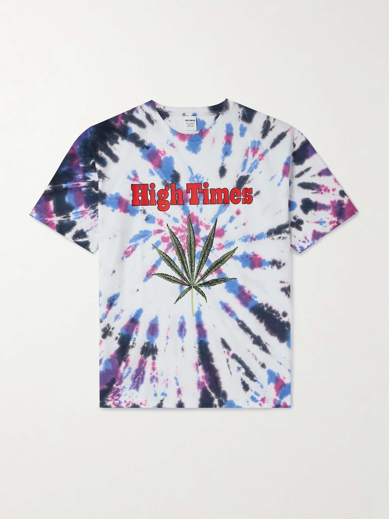 + High Times Tie-Dyed Printed Cotton-Jersey T-shirt - 1