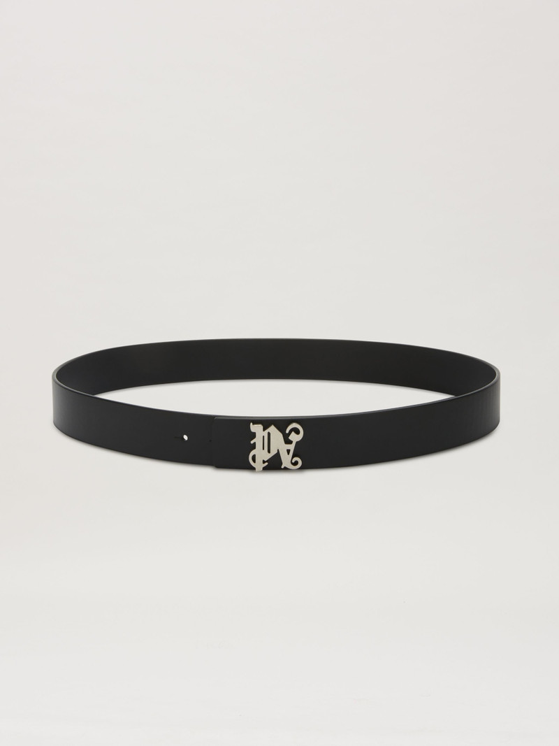 Leather Monogram Belt 1