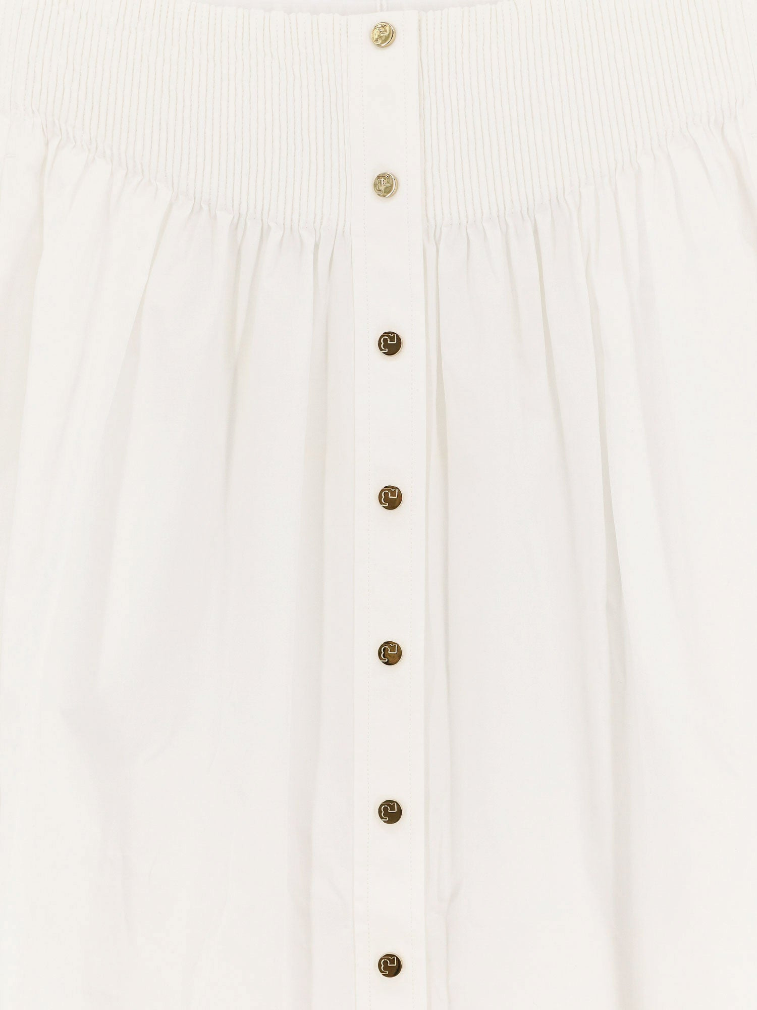 TORY BURCH - Tory Burch Cotton Skirt With Logoed Buttons - 3