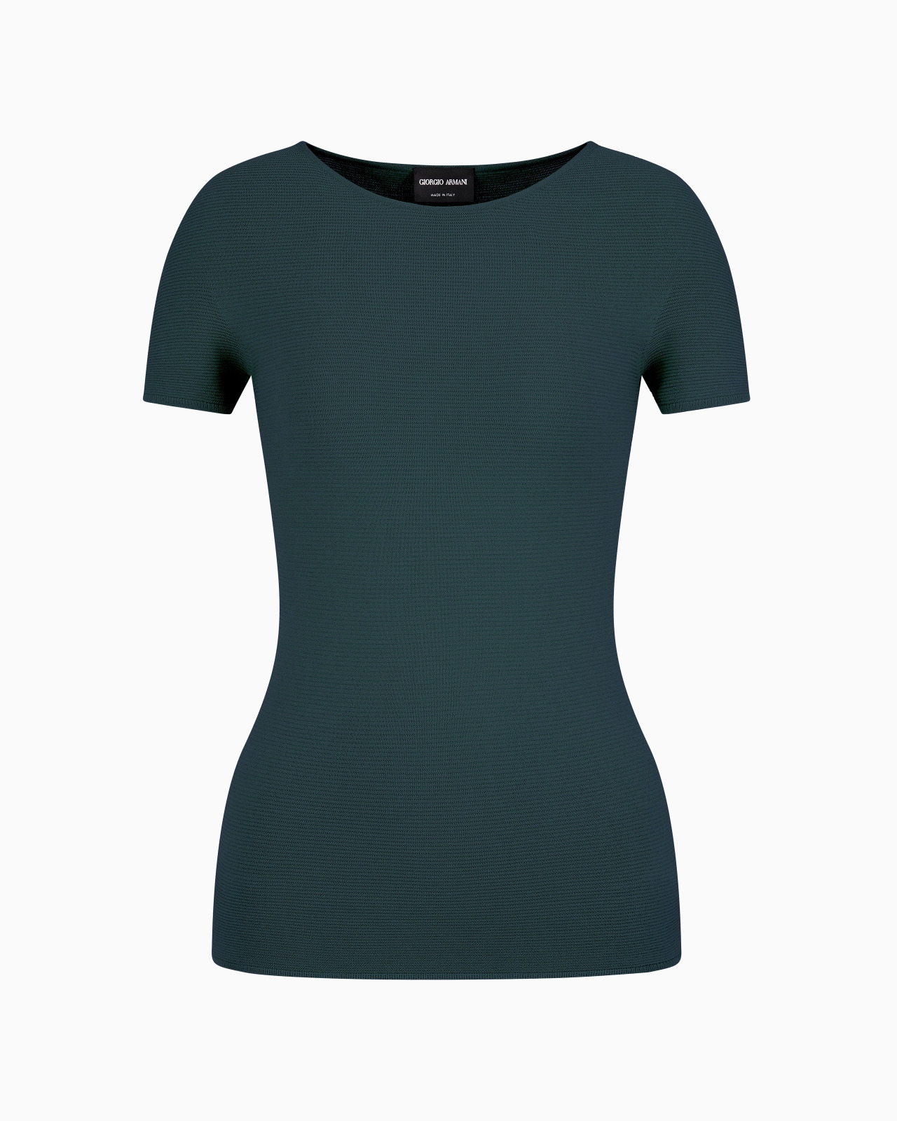 Links-stitch viscose short-sleeved jumper - 1