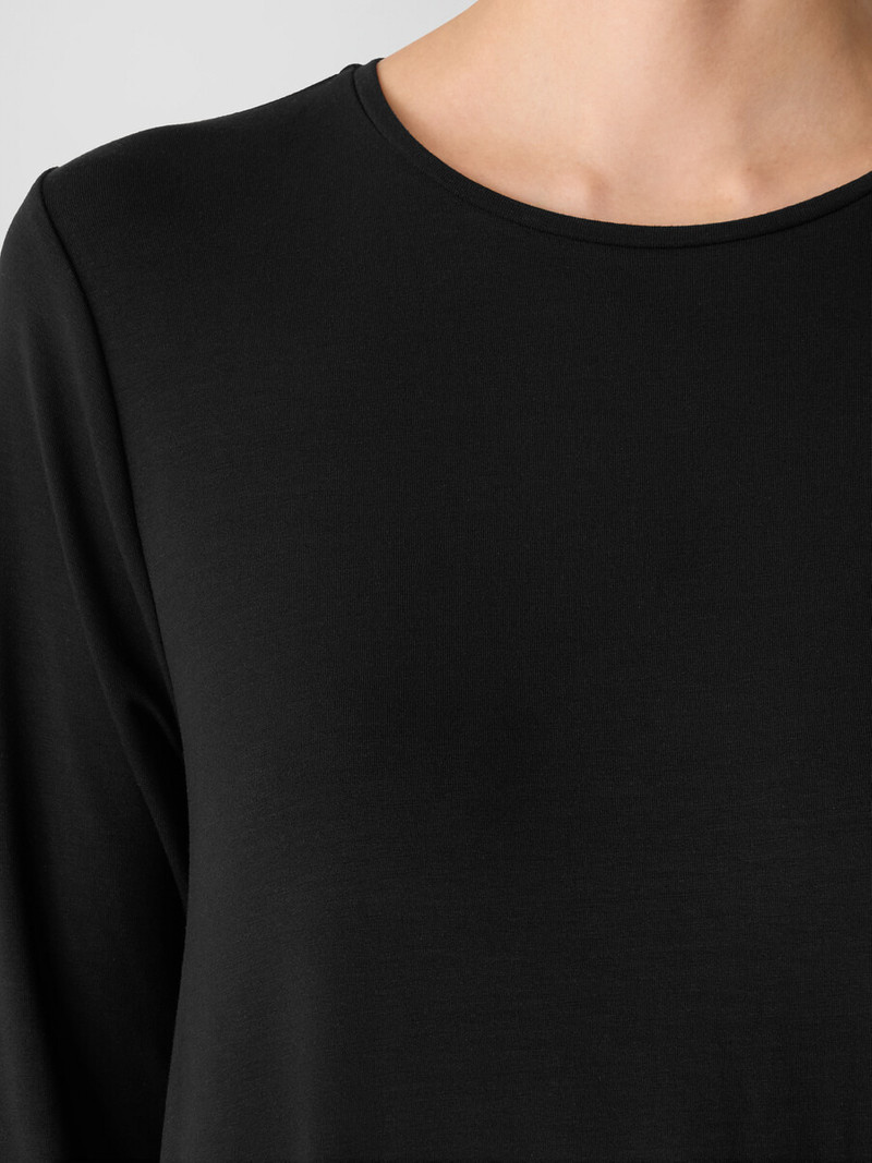 Stretch Jersey Knit Oval Dress 5