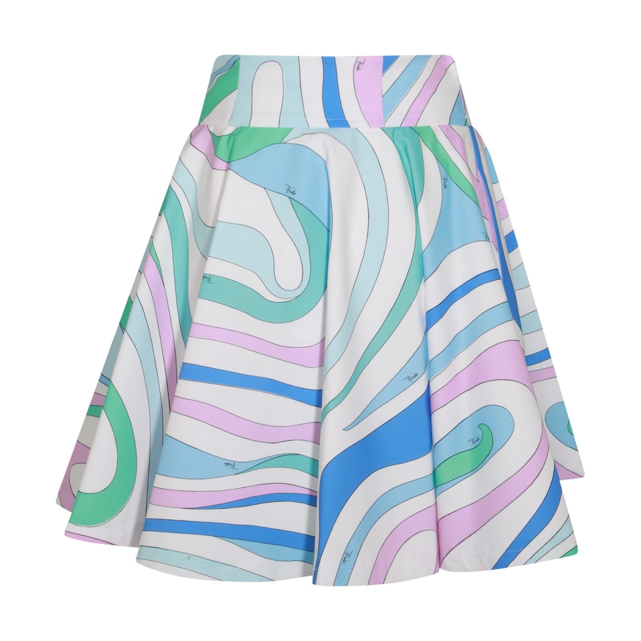 multicolot cotton midi skirt - 2
