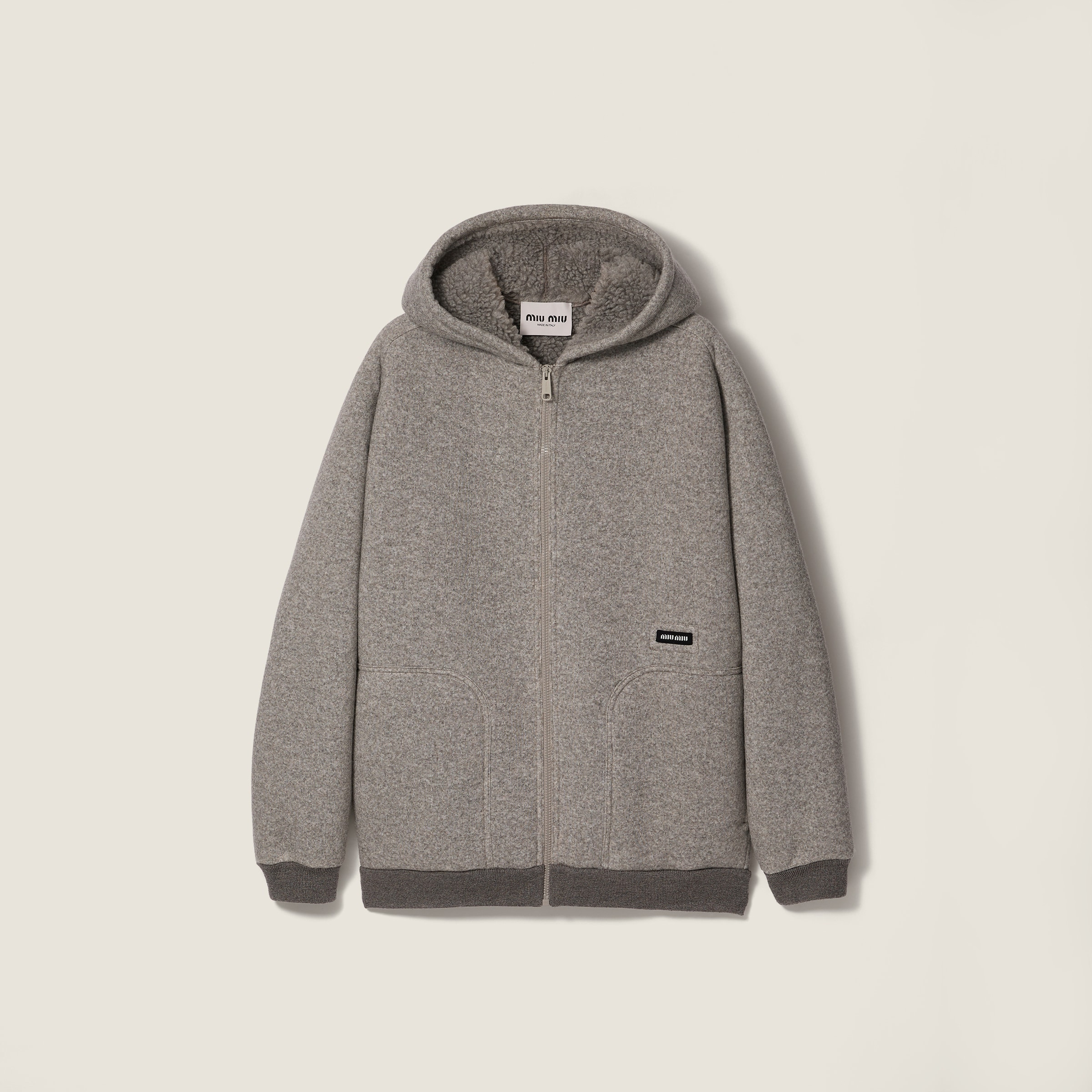 Fleece hoodie jacket - 1
