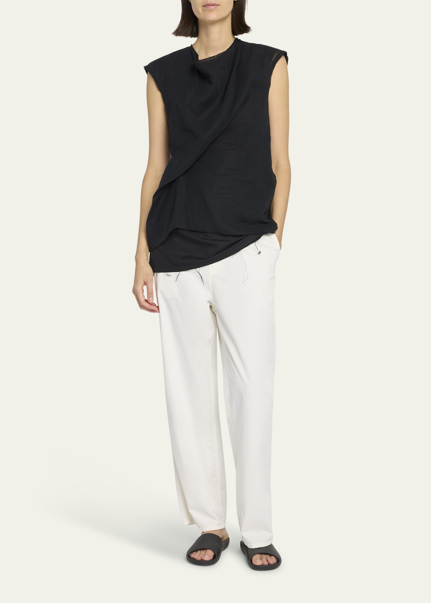 Inawa Draped Layered Sleeveless Top - 2